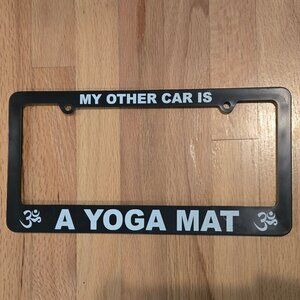 Yoga License Plate Frame